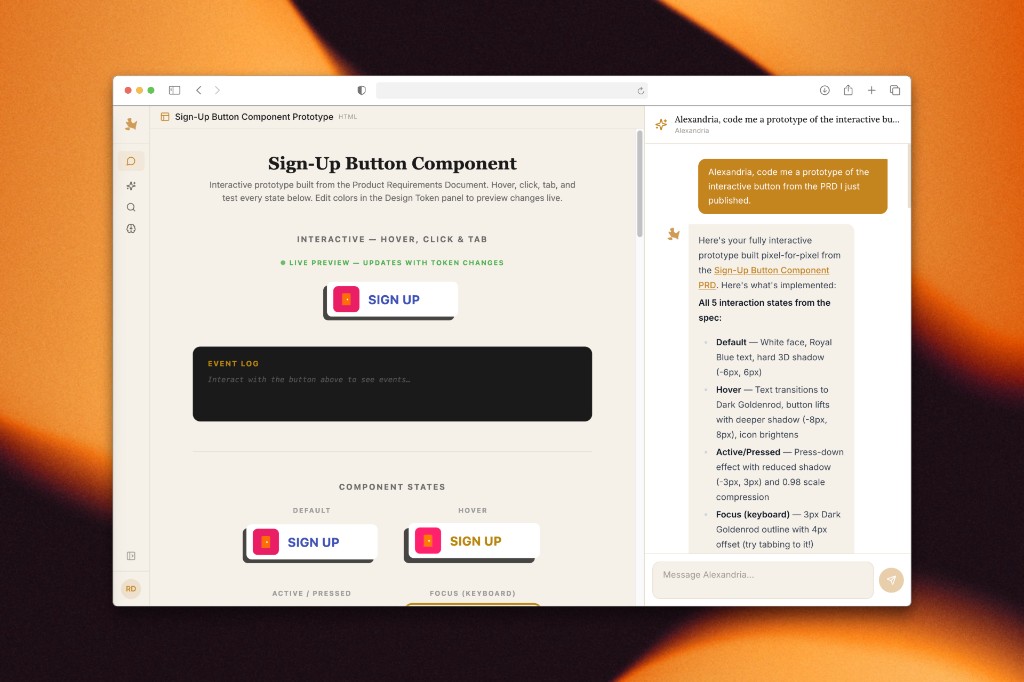 Chat with an agent to do research and bring your knowledge to life.
